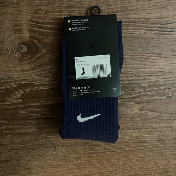 Nike Classic Dri Fit Navy Soccer Socks - Picture 2 of 2